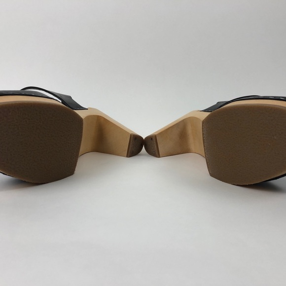 Swedish Hasbeens T-Strap Sky High Black - Picture 3 of 5